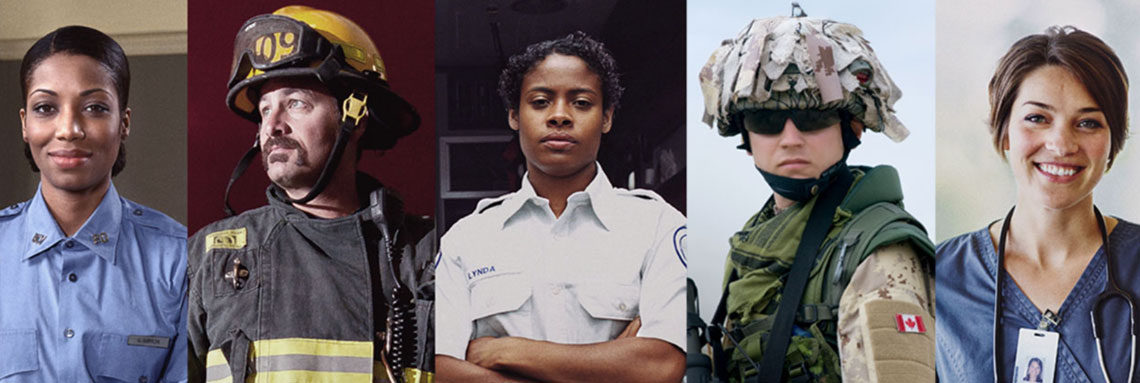 Image de 5 premiers intervenants/militaires.